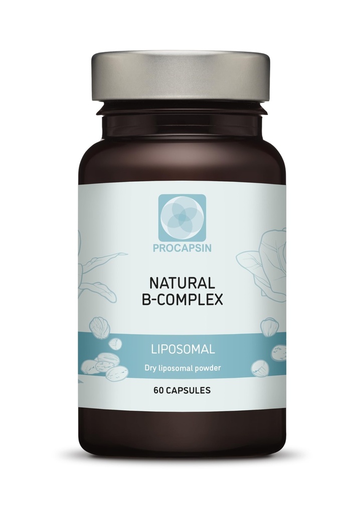 Cápsulas Complexo Lipossômico B Natural com Todas as 6 Vitaminas B Importantes (60)