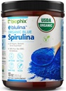 biophix Blue Spirulina Powder Organic Blulina 10 onças - Algae Organic Spirulina Powder 283 Servings - Suplemento Superalimentar - Pigmento Azul Natural - Espirulina en Polvo Organica Pura Azul