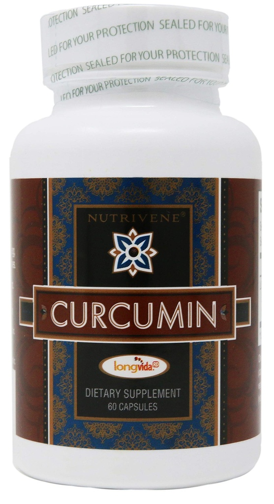 Curcumina, LongvidaTM por Nutrivene (500 mg, 60 Cápsulas)