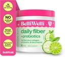 Belli Welli Fiber Supplement for Women & Men – Premium Daily Fiber Powder from Organic Acacia with Added Collagen, Electrolytes & Probióticos – No Bloat, Obstipation & Gut Health Support (Cumber)