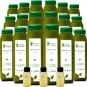 Suco de aipo limpar por fonte crua, Tudo natural cru, sucos prensados a frio, Detox limpeza da manhã, 30 garrafas 12 onças, 5 tiros de gengibre bônus