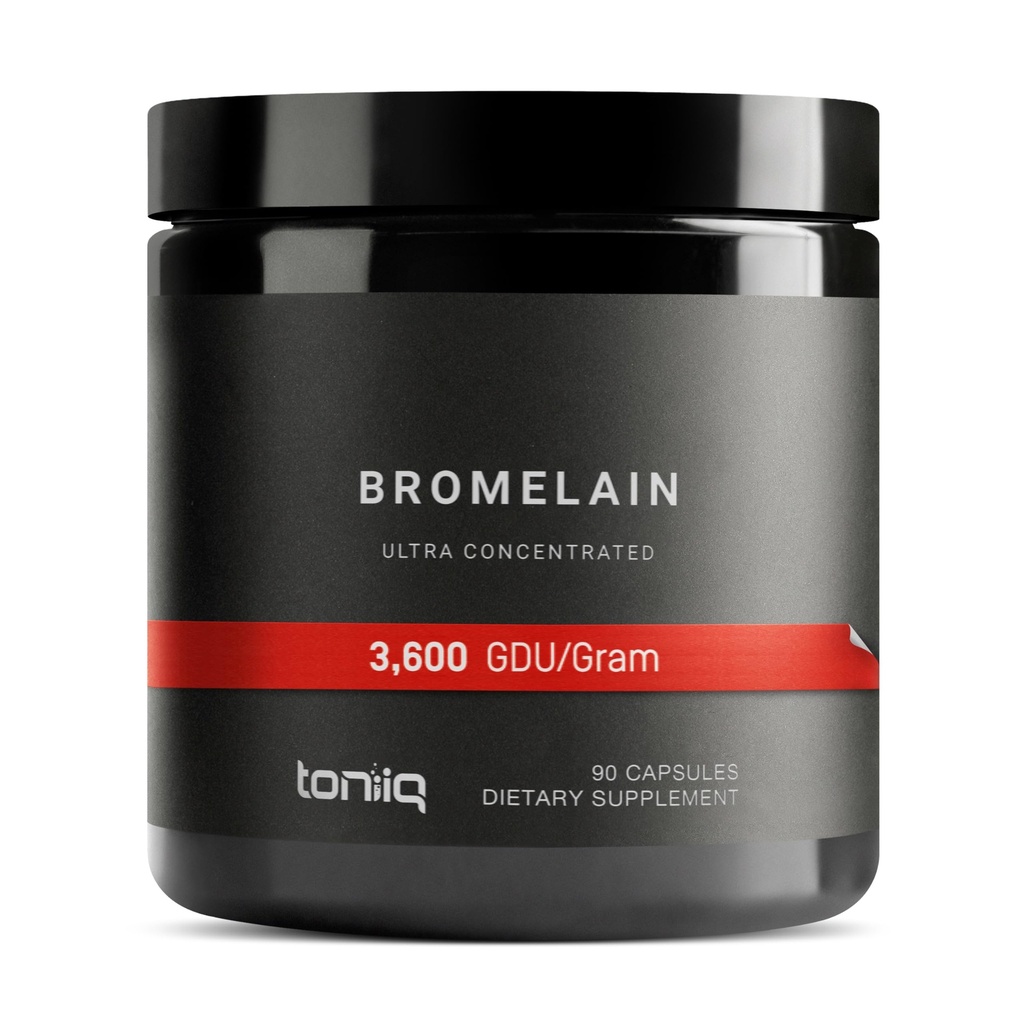 Bromelaína de alta resistência Ultra 1000mg - 3600 GDU/Gram - Altamente Concentrado e Biodisponível - Fórmula Testada de Terceira Parte - 90 Cápsulas Vegetarianas - 45 Servings Per Container - Suplemento de Bromelaína