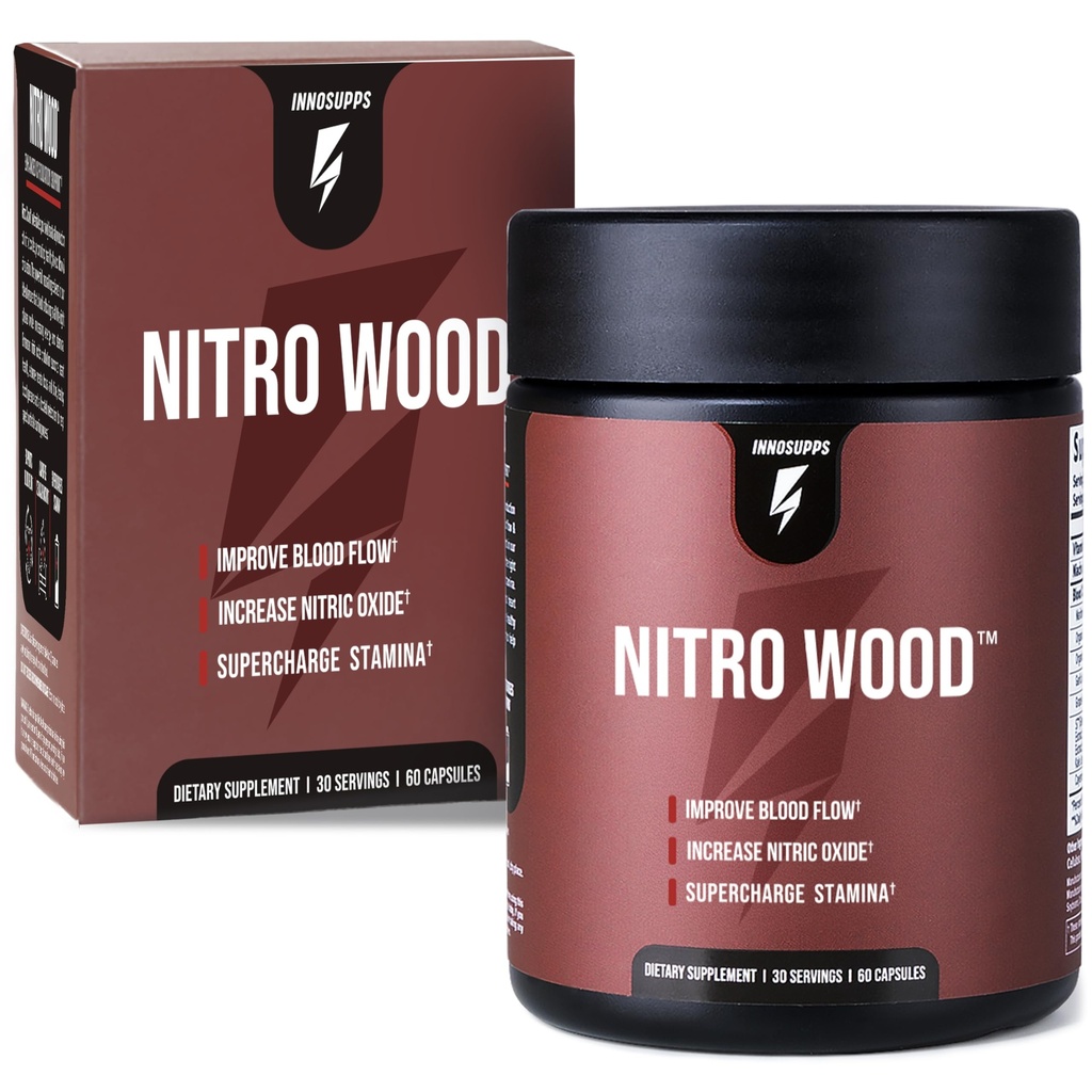 InnoSupps Nitro Wood - Suporta Fluxo de Sangue Saudável