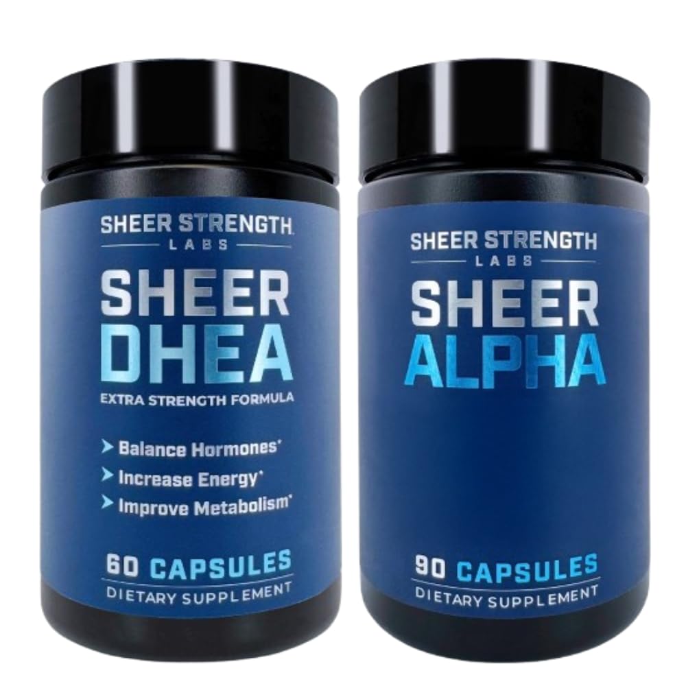 Suplemento DHEA para homens + puro Alfa - Ultimate T Boosting Stack para homens