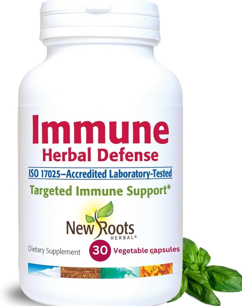 Imune Herbal Defense Supplement (200mg) with Reishi Mushroom, Astragalus Andrographis, Multi Herbal Extract with Elderberry, Echinacea (30 Cápsulas)