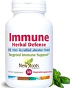 Imune Herbal Defense Supplement (200mg) with Reishi Mushroom, Astragalus Andrographis, Multi Herbal Extract with Elderberry, Echinacea (30 Cápsulas)