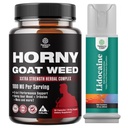 Grupo de Erva de Cabra Tesão para Homens com Raiz de Maca Negra, Tongkat Ali, Saw Palmetto & Panax Ginseng Extract e Lidocaína Dessensibilizando Spray tópico Controle Climax - Aumentar a resistência e resistência