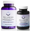 Reluminas Conjunto branco avançado - 1650mg Complexo de Glutationa (90 Cápsulas) e Vitamina C avançada com Rose HIPS e Bioflavonóides (60 Cápsulas)