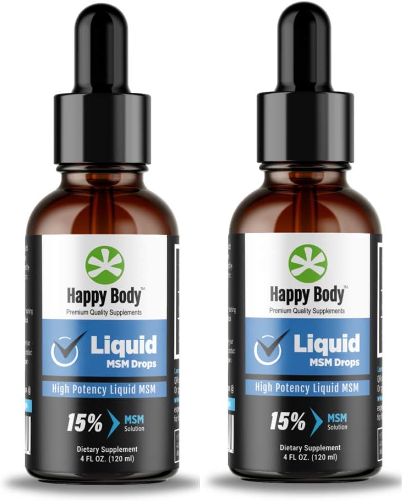 CORPO FELIZ HSH Líquido Gota o maior conteúdo HSH em um suplemento HSH Líquido. Ideal para Aplicações Orais e Tópicos - 1 x 4 fl. oz Garrafa (2 Embalagem)