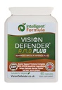 Vision Defender Plus Eye Supplement: AREDS2 Fórmula Vitaminas, Minerais (Luteína, Zinco) Melhorado com Meso-Zeaxanthin para Cuidados Completos Olhos / Olhos de Saúde e Apoio. 60 Cápsulas Vegan Fácil de Sufocar