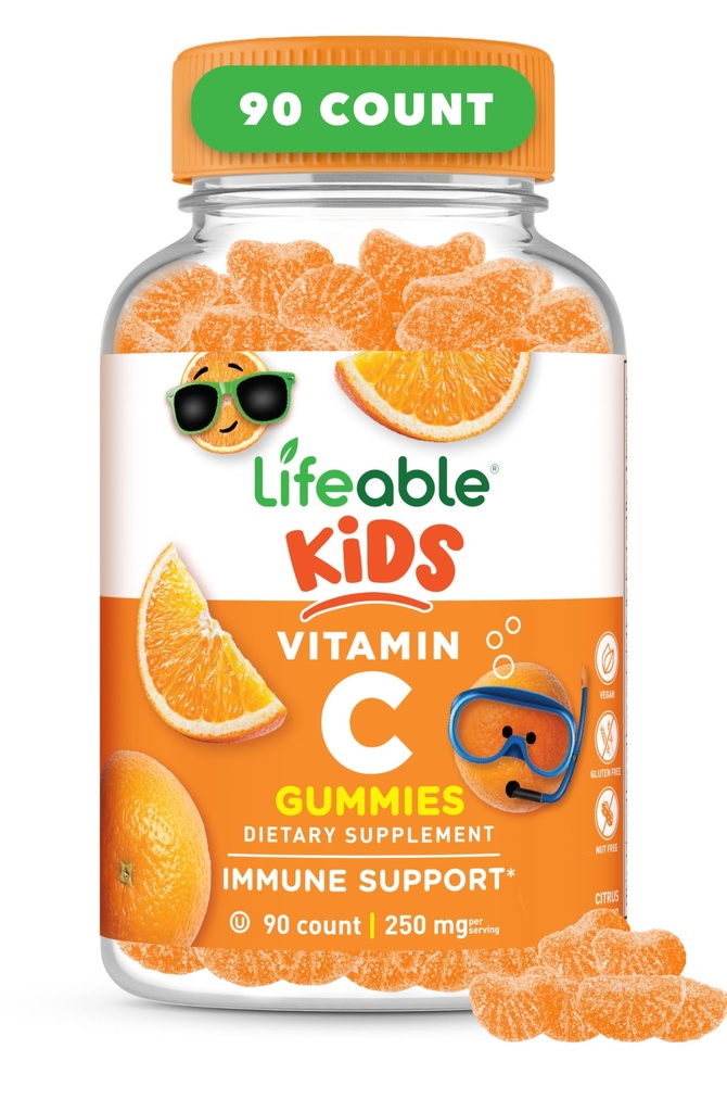 Vitamina C Pastilhas Vitamina C Vitamina C Vitamina C Vitamina C Vitamina C mastigável Vegan-Free Vitamina C para o suporte imunológico