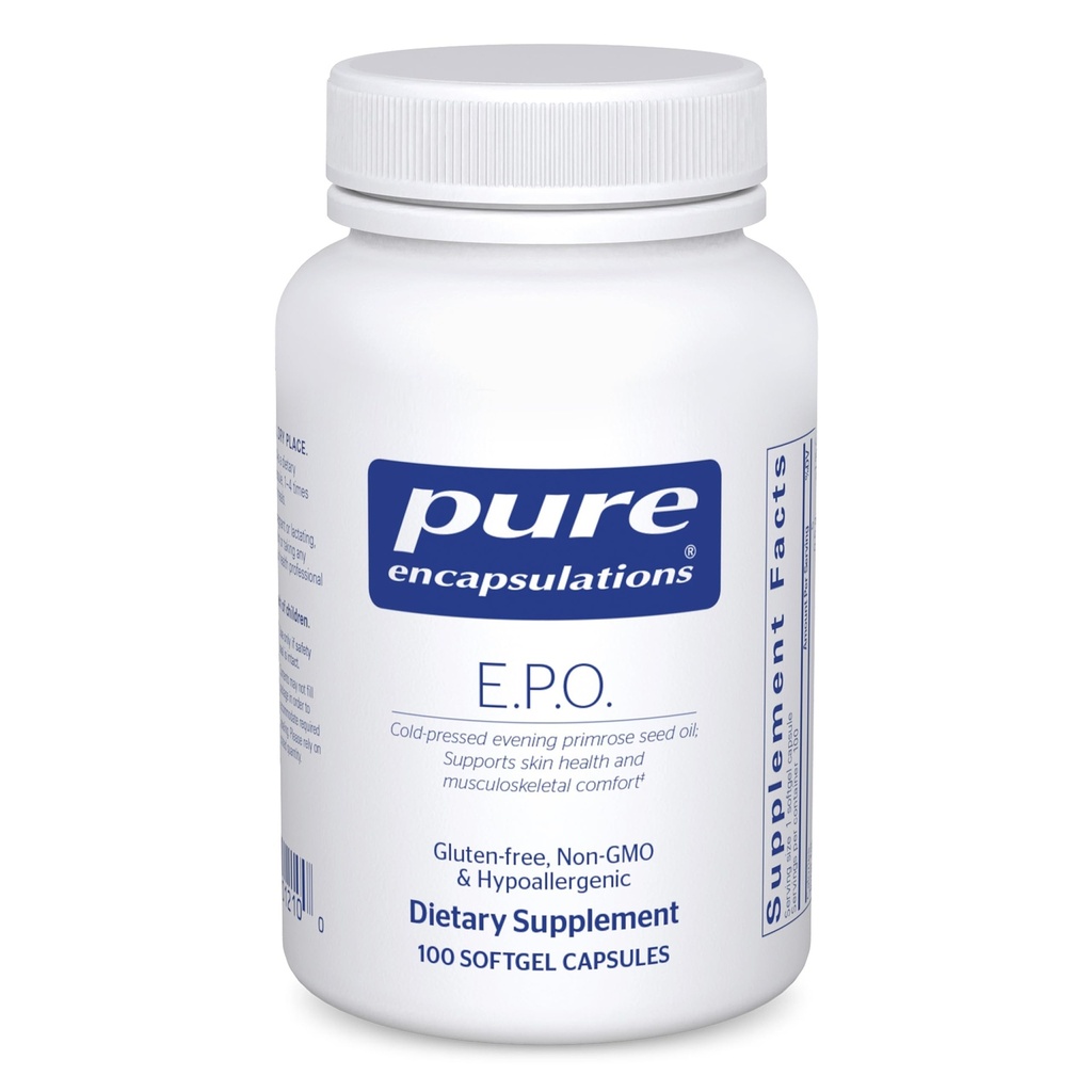 Encapsulamentos puros E.P.O. (Petróleo de Primrose da noite)