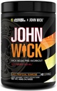 Jacked Factory X John Wick - Wick Modo pré-treino em pó - Energia intensa, foco pronto para batalha, compromisso incontrolável, e pura vontade - 40 Servings, Last Tropical Sunrise