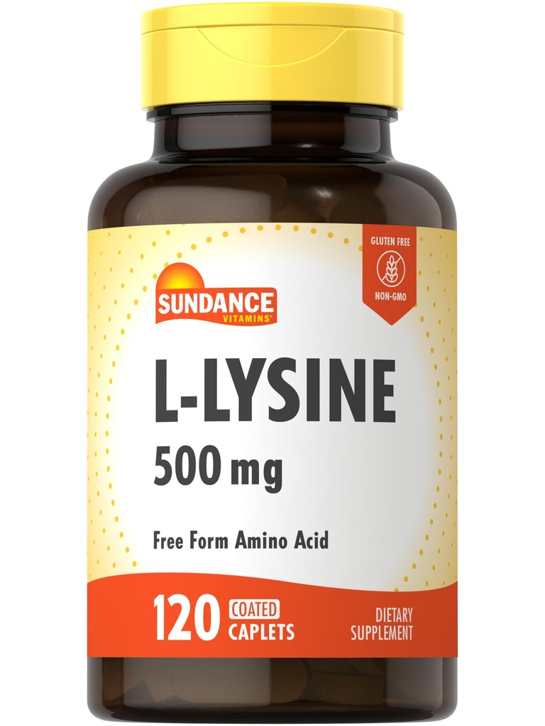 Sundance L-Lysine 500mg □ 120 Caplets □ Aminoácido de forma livre