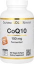 California Gold Nutrition CoQ10 100 mg, Coenzyme Q10 Ubiquinone USP, Suporta Função mitocondrial, 360 Veggie Softgels