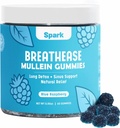 Pastilhas Mullein para Pulmões - Pastilhas de Detox Pulmão - Apoio à Saúde Respiratória Diária - Limpeza para Fumantes - Alergia, Sino e Alívio de Mucos - Extrato de Folha Mullein para Pulmões