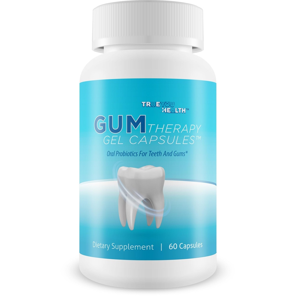 Gum Therapy Gel Cápsulas - Nossa melhor goma e dentes de apoio Probiótico - Oral Probióticos dental Gum Suplementos de saúde - Gum & dentes Probiótico - Nossos melhores probióticos orais para dentes e pastilhas - Gum Suplemento