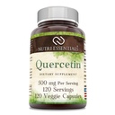 Quercetin 500 mg 120 Veggie Capsules Supplement (Suplementar) Não-GMO (Gluten Free)