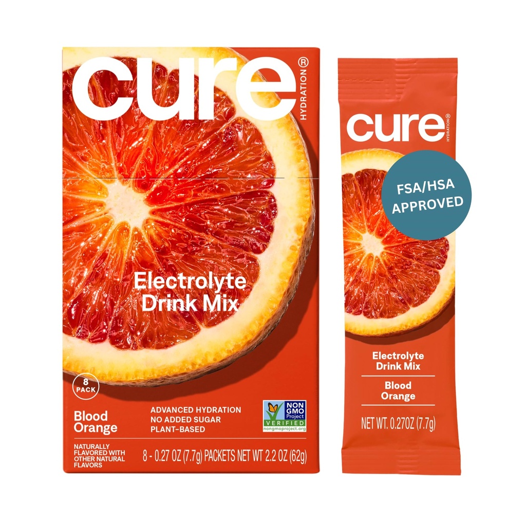 Curar Hydration □ Planta-baseado Electrolyte Drink Mix □ Não adicionado açúcar □ Desidratação alívio em pó feito com água de coco □ Não-GMO Vegan