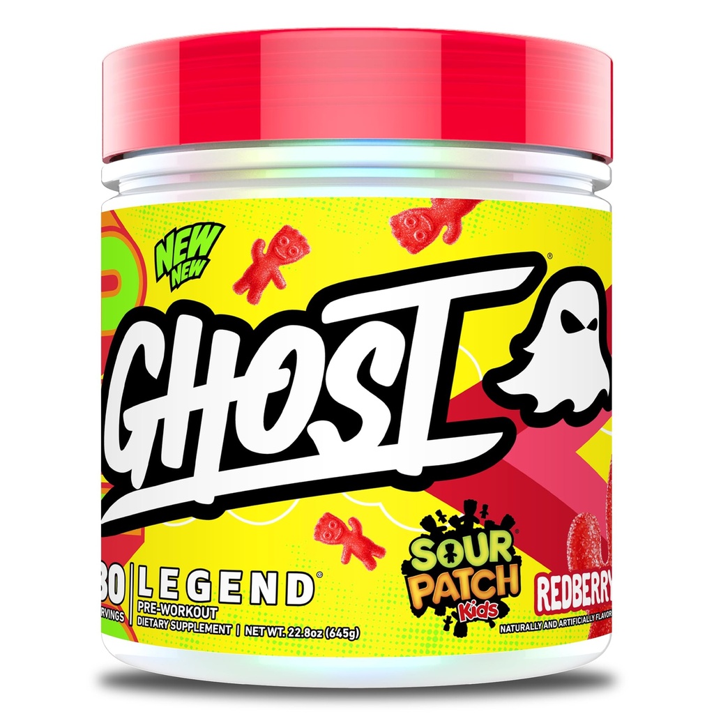 GHOST Legend Pré-Trabalho Pó, SPK Redberry - 30 Servings - Pré-Trabalho para Homens e Mulheres com Choline, L-Citrulina, & Beta Alanine para Energia e Foco