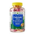 Primavera Vale Cálcio 500 mg mais vitamina D 25 mcg Saúde óssea Suplemento dietético chicletes, 100 contagem + DRI adesivo loja.