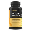LEGION Vitamina B-Complexo (120 Cápsulas) - Complexo de vitamina B com cholina e inositol Suporta Mood & Fígado Função - Vegan B Vitaminas Complexo Suporte Metabolismo Energia & Função muscular