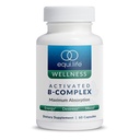 Equilife Ativado Complexo B, Super B Suplemento Dietário Complexo Com Biotina, Inositol, B12 & B6, Choline & Folato para apoiar energia e cabelo, Pele, Saúde das unhas, Glúten livre, Vegan, Não OGM, 60 Cápsulas