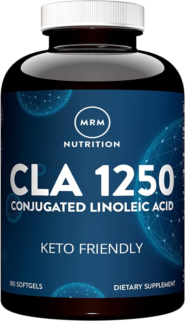 MRM Nutrition CLA 1250 Keto Friendly 80% CLA de alta potência 1000mg CLA por cápsula .