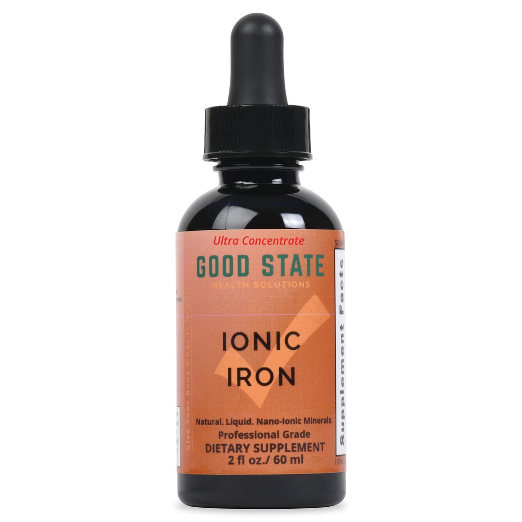 Bom estado líquido Ionic ferro ultra concentrado (10 gotas é igual a 2 mg - 100 porções por garrafa)