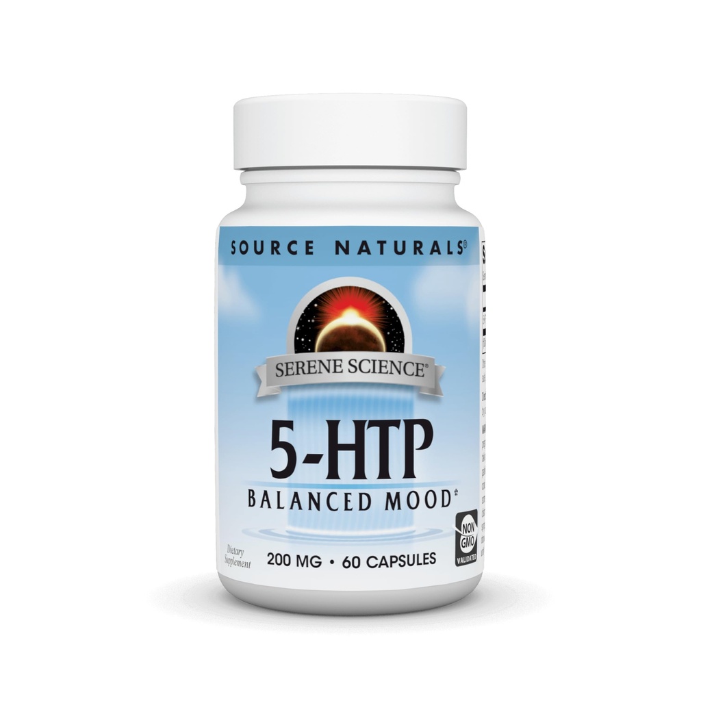 Fonte Naturals Sereno Ciência 5-HTP 200 mg - 60 Cápsulas
