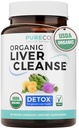 USDA Cardo de Leite Orgânico e Raíz de Dente de Leão - Fio de Cardo de Silymarin Fórmula de limpeza com extrato de alcachofra para suporte abrangente ao fígado - Vegan Non-GMO & Lab verificado (1 mês de fornecimento)