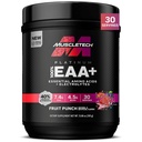 MuscleTech Platinum Essential Amino Acids Supplement with Electrolytes, Fruit Punch - Pré-workout Powder for Energy, Muscle Growth & Strength Builder - EAA Complex for Men & Women - 30 Servings