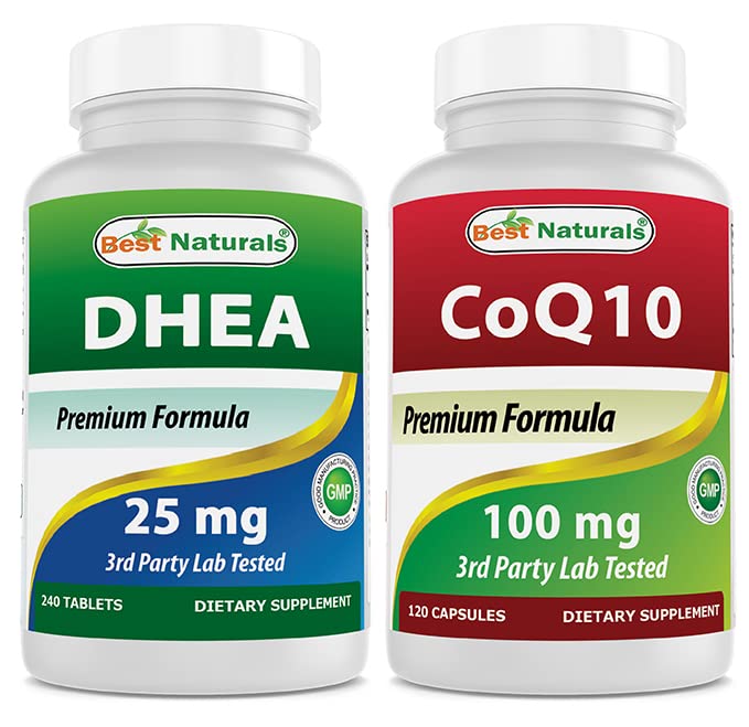Melhores naturais DHEA 100mg & COQ10 100 mg