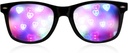 Óculos de Difração Ultimate - 3D Rainbow Heart Effect - Great Edm, Concert, e Rave Accessory