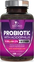 Probióticos 50 bilhões de UFC por serviço - 10 Strains + Prebióticos - Saúde Digestiva, Gut & Imune Support - Suporta Constipação Ocasional, Gás e Bloating para Mulheres e Homens prateleira estável - 120 Cápsulas
