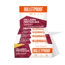 Bulletproof Fudge Brownie Colagen Protein Bars, Pacote de 12, Keto-Friendly Snack com óleo MCT, Colágeno alimentado por grama, Sem açúcar adicionado