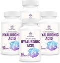 Ácido Hialurônico Lipossômico 1000mg, Alta biodisponibilidade Cápsulas de Ácido Hialurônico, Suplemento dietético Suporte de pele e ossos, 240 Cápsulas (Pacote de 4)