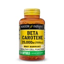 MASON NATURAL Vitamina A Beta Caroteno 25.000 UI - Suporta Visão Saudável, Função Celular e Função Imunitária, 100 Softgels