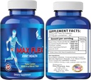 MAX FLEX UC II, Suplemento de Colágeno para a Saúde Conjunta – Suplemento de Suporte Conjunto Avançado com Glucosamina, Condroitina, Alivio Inflamatório Conjunto como Açafrão – Glúten Livre – 60 Comprimidos, 2 Comprimidos/Dia
