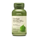 GNC Herbal Plus Ginkgo Biloba 60mg Suplemento, Vegetariano, Suporta afiação Mental, 100 Servings