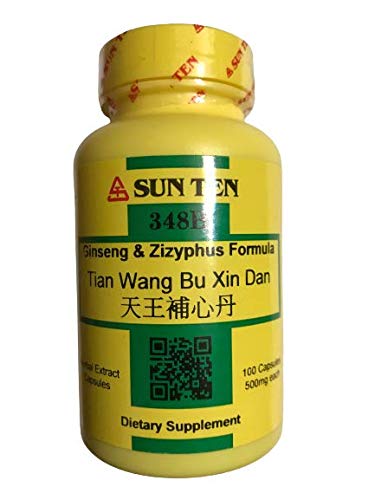 Sun Ten - Cápsulas de Fórmula de Ginseng & Zizyphus/Tian Wang Bu Xin Dan
