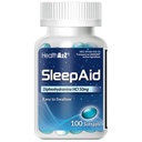 HealthA2Z Sleep Aid, Difenidramina Softgels, 50mg, Suporta Sono Mais Profundo, Descanso, Não Formador de Hábitos (100 Condes)