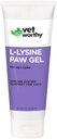 Vet Worthy Lysine Paw Gel Ajuda para Gatos - Gato Paw Gel para apoiar o sistema imunológico e saúde geral - Suplemento gato com ácido Amino L-Lysine- Salmão Flavor Gel, 3 onças