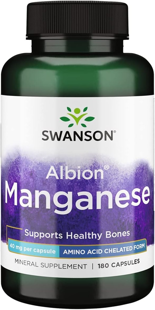Albion Manganês Quelado 40 mg 180 caps