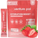 Venture Pal Sugar Free Electrolyte Powder Packets - Liquid Daily IV Drink Mix for Rapid Hydration & Party Recovery (Rápido Hydration & Party Recovery) 5 Vitaminas e 7 Eletrolitos Keto Friendly
