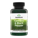 Swanson Premium- Açafrão e Pimenta Preta - Antioxidante, Digestão e Apoio Conjunto - 90 tampas Veg (3 Pack)