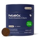 PetLab Co. 22 em 1 Cão Multivitamínico - Suporte de resposta imunitária do cão, pele, casaco, articulações e saúde geral - Vitaminas A, E, D, B12, Minerais, Antioxidantes - Chewable Pork Flavor - Embalagem Maio Vary