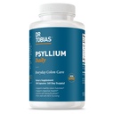 Dr. Tobias Psyllium Diário, Suporta Movimento de Bowel Saudável, Cápsulas de Psyllium Husk com Bentonite Clay, Flaxseed & Ingredientes Naturais, Suplemento de Fibra Diário em Apoio à Saúde Colon, 180 Cápsulas
