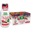 FeelGood Superfoods Vita Fruits and Veggies Imune Support Shot Supplements, Fruit Punch Flavor, Pack of 10 Immunity Shots, Imune System Booster Drink Made with 25 Organic Fruit & Legumes