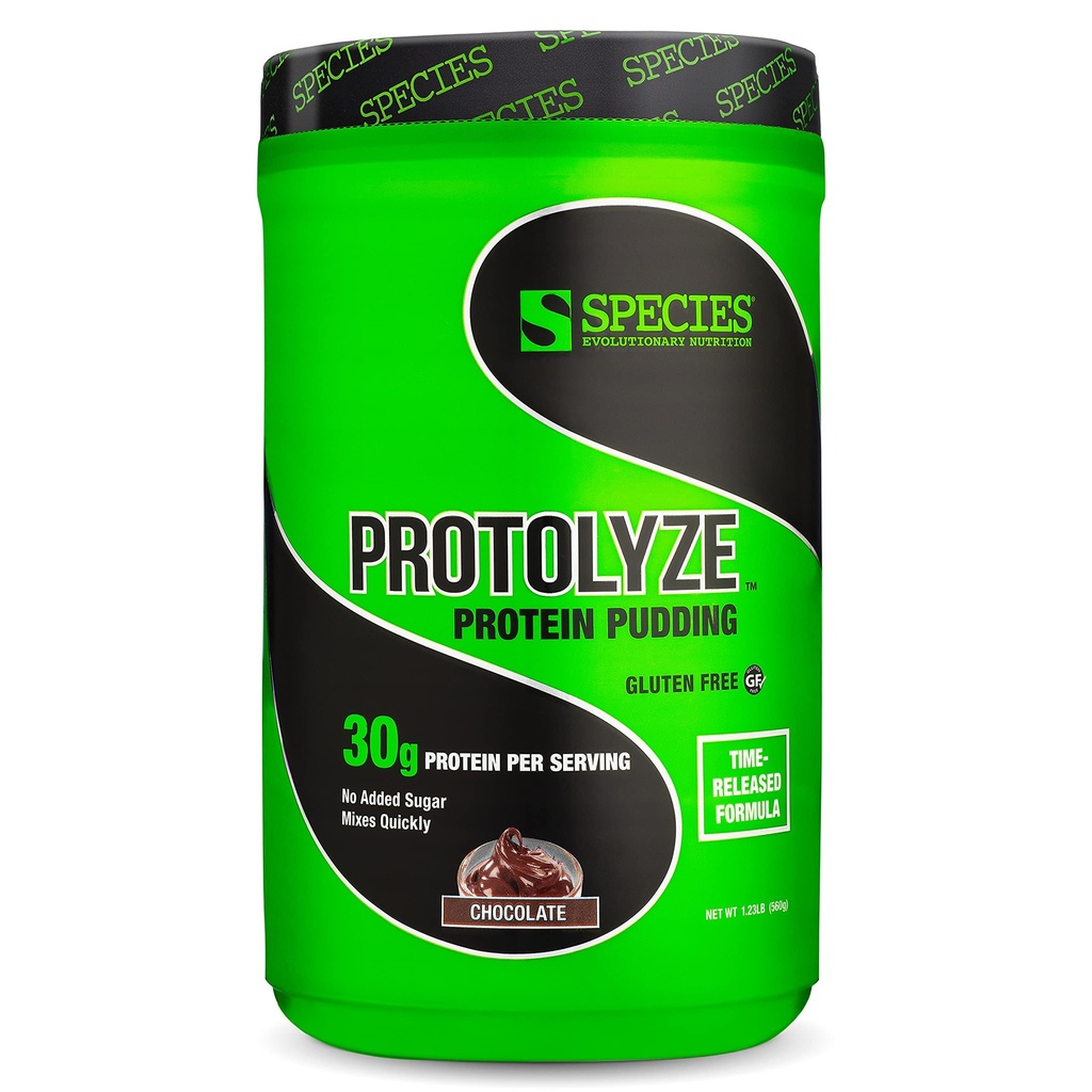 Espécie Nutrição Protolyze Protein Pudding, 30 Grams of Muscle Building Protein Powder, Low Calorie & Carb, Zero Sugar, Chocolate